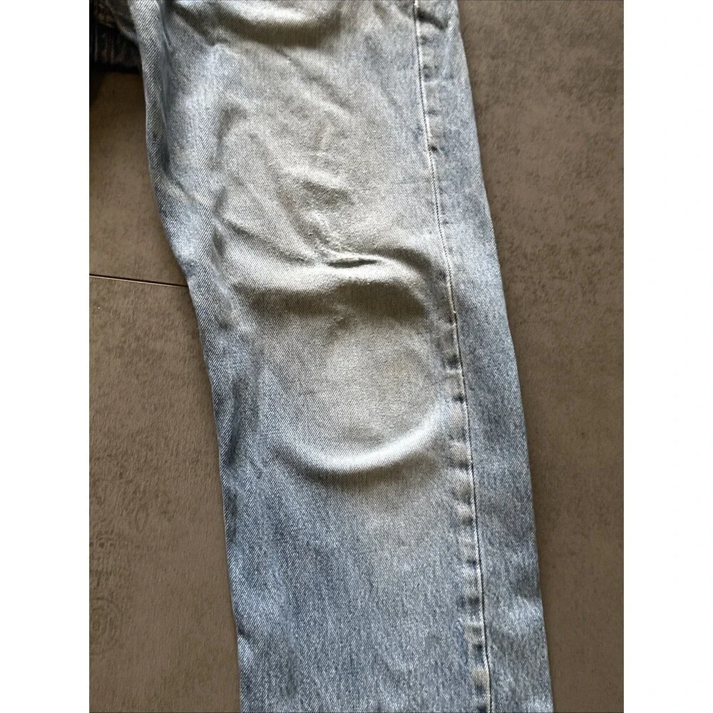 Levi's 501 Button Fly jeans super distressed 35x34 *shrunk* 33x29 retro grunge